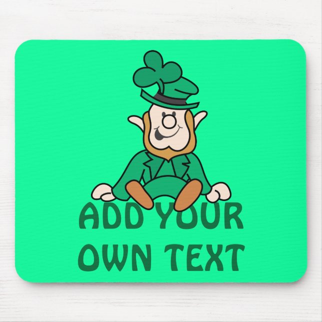 Little Leprechaun - Add Your Own Text Mouse Mat (Front)
