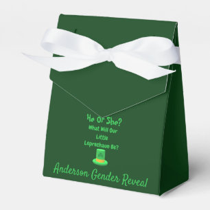 Little Leprechaun Gender Reveal Favour Box