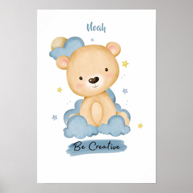 Little Lessons Bear from the Cloud Poster (Front)