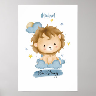 Little Lessons Lion from the Cloud Poster