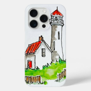 Little Lighthouse Watercolour Case-Mate iPhone Cas 15 Pro Case