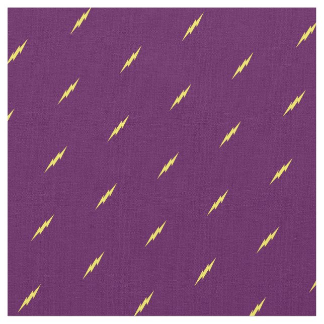 Little Lightning Bolts Cute Weather Fabric (Close Up)