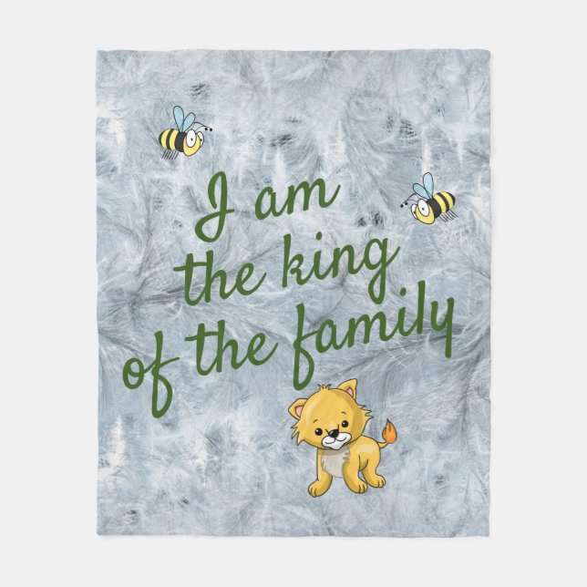 Little lion baby blanket (Front)