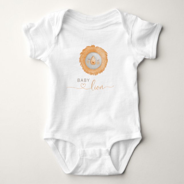 Little Lion Baby Bodysuit (Front)
