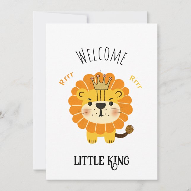 Little lion holiday card (Front)