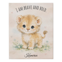 Little Lion “I Am Brave And Bold" Baby Shower Gift