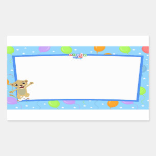 Little Lion Name Tag Sticker
