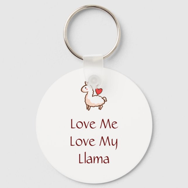 Little Llama Key Ring (Front)