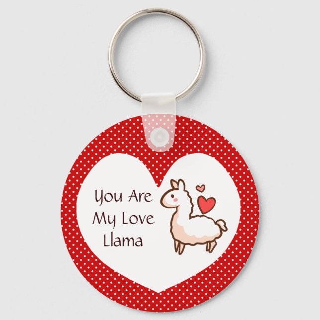 Little Llama Key Ring (Front)