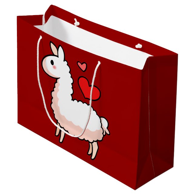 Little Llama Large Gift Bag (Front Angled)