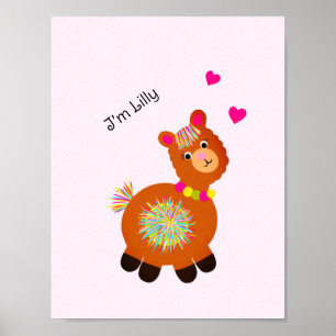 Little Llama Poster