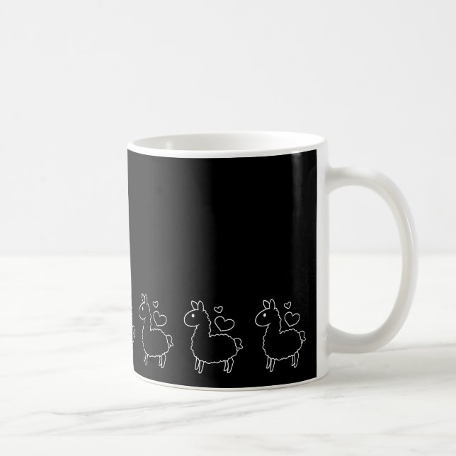 Little Llama Silhouette Coffee Mug (Right)
