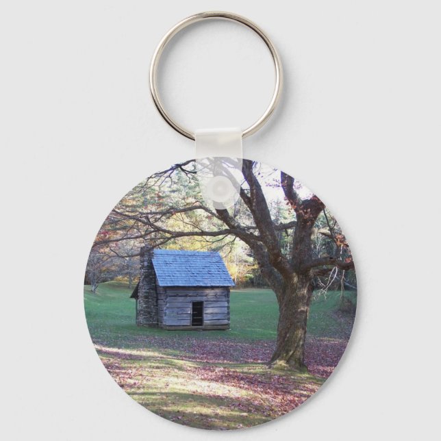 little log cabin key ring (Front)