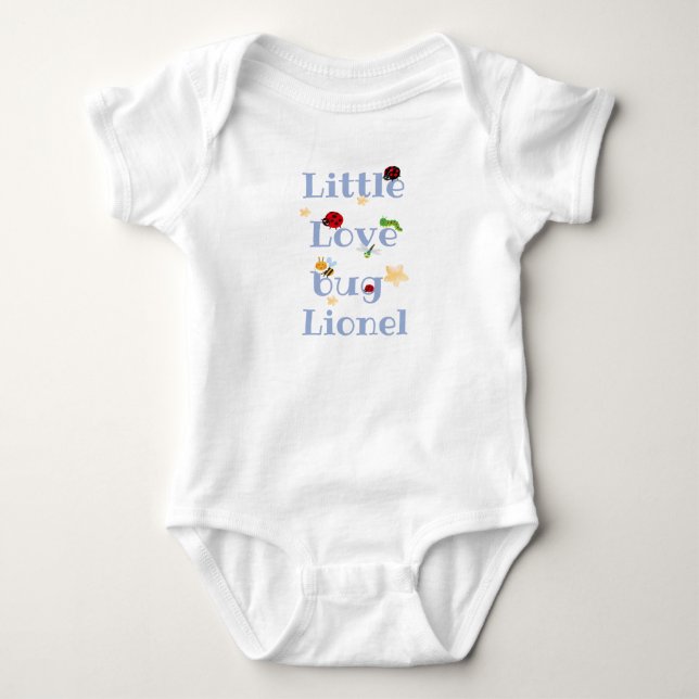 Little love bug - baby name bodysuit (Front)