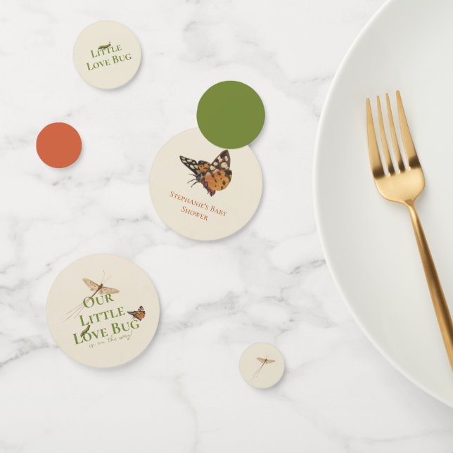 Little Love Bug Baby Shower Gender Neutral  Confetti (Group)