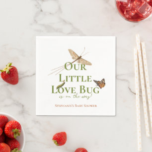 Little Love Bug Baby Shower Gender Neutral Napkin