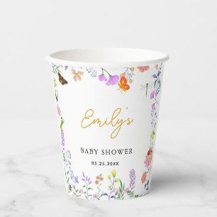 Little Love Bug Baby Shower Paper Cups