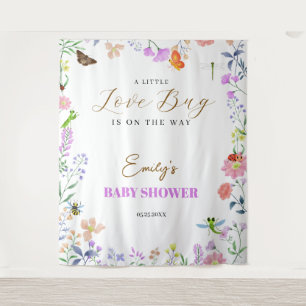 Little Love Bug Baby Shower Tapestry