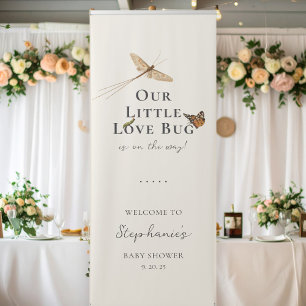 Little Love Bug Baby Shower Welcome Retractable Banner