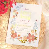 Little Love Bug Girl Retro Baby Shower