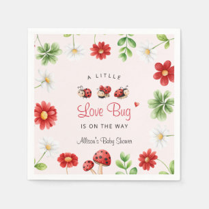 Little Love Bug Ladybug Baby Shower Napkin