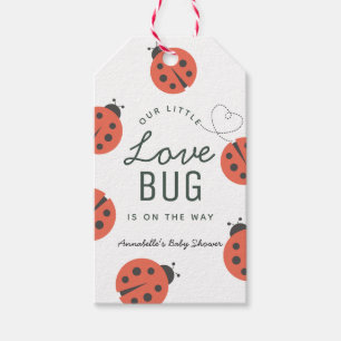 Little Love Bug Ladybug Red Baby Shower Gift Tags