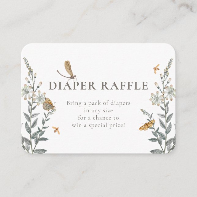 Little Love Bug Wildflower Baby Shower  Enclosure (Front)