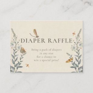 Little Love Bug Wildflower Baby Shower  Enclosure Card