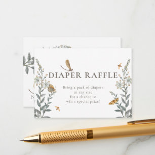 Little Love Bug Wildflower Baby Shower  Enclosure Card