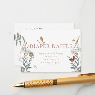 Little Love Bug Wildflower Baby Shower  Enclosure Card