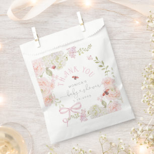 Little Love Bug Wildflower Baby Shower Thank you Favour Bags