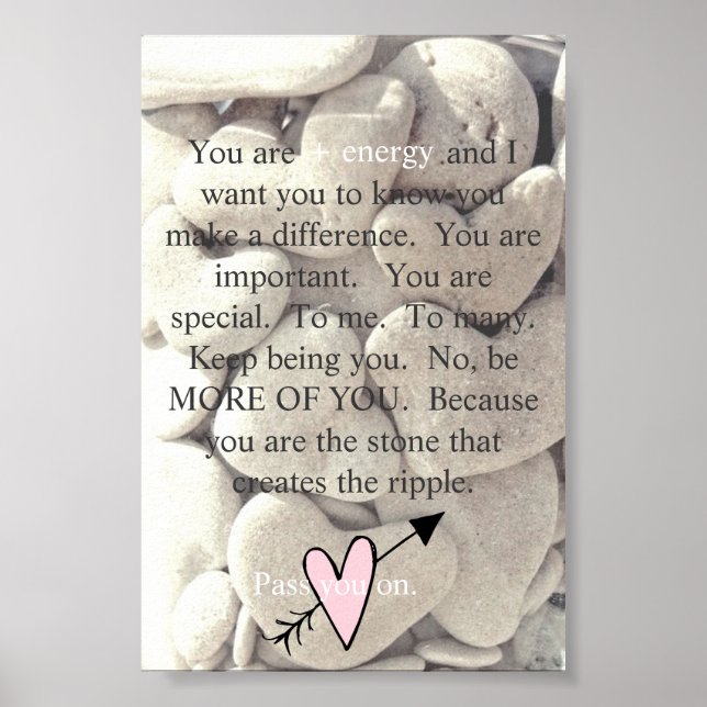 Little love canvas for positive energy people poster (Front)