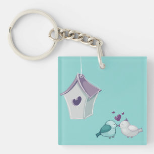 Little Lovebirds Acrylic Keychain