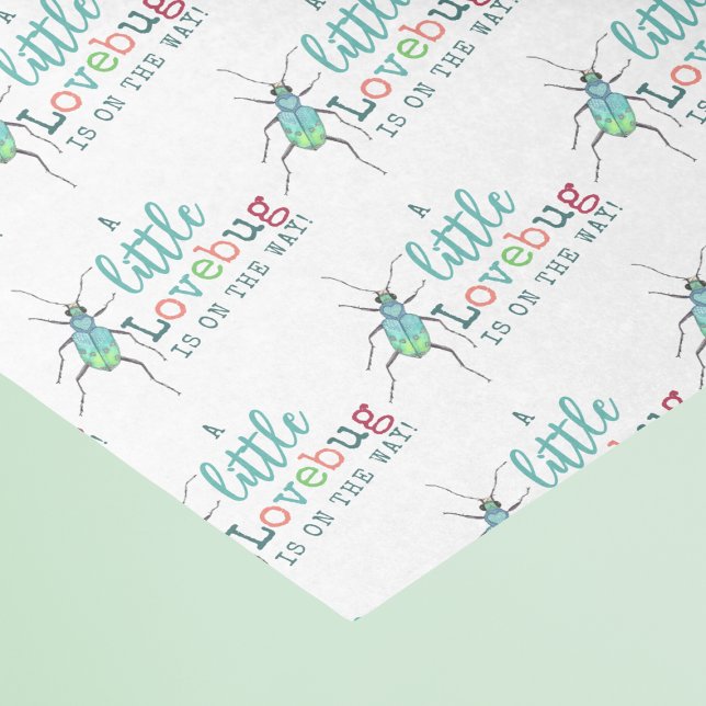 Little Lovebug Baby Shower Tissue Paper (Creator Uploaded)