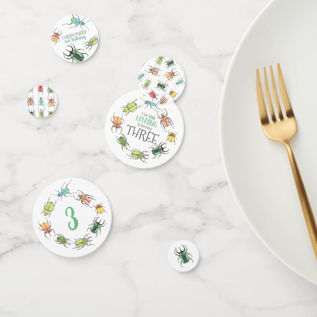 Little Lovebug Birthday Party Confetti (Group)