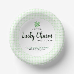 Little Lucky Charm St Patrick's Baby Shower  Paper Plate