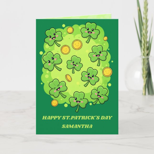 Little Lucky Me St. Patrick’s Day Card (Front)