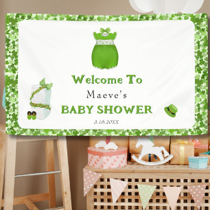 Little Lucky One Shamrock Baby Boy Outfit Banner