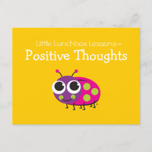 Little Lunchbox Lessons - Positive Thoughts Postcard