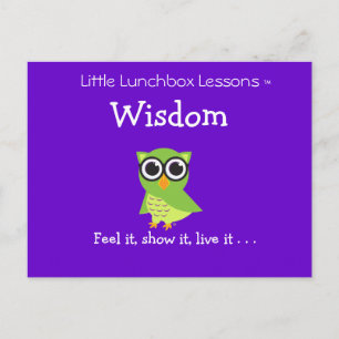 Little Lunchbox Lessons - Wisdom Postcard