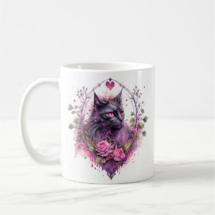 Little Majestic Kitty Cat Witch Coffee Mug