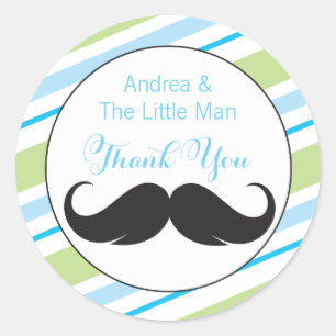 Little Man   Baby Shower Favour Sticker