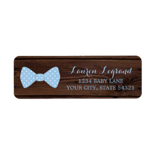 Little Man Baby Shower   Rustic Wood Bowtie