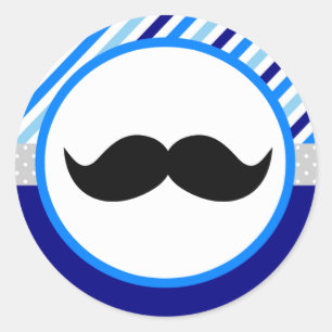 Little Man Baby Shower Stickers