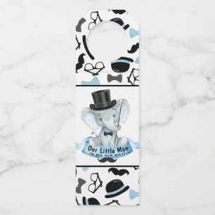 Little Man Baby Shower Water Bottle Labels Bottle Tag
