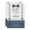 Little Man Baptism Invitation, Navy Blue, Grey