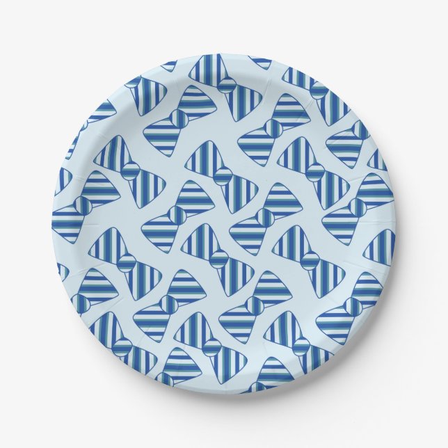 Little Man Boy's 1st Birthday Party Paper Plate (Front)
