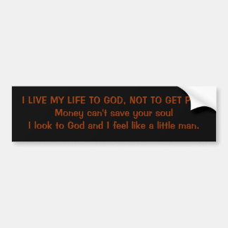 Little man bumper sticker