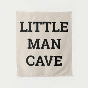 Little Man Cave Boy's Room Nursery Playroom Wall Tapestry