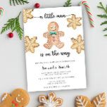 Little Man Gingerbread Man Christmas Baby Shower Invitation<br><div class="desc">Gingerbread Man Christmas Baby Shower Invitation. Matching items available.</div>